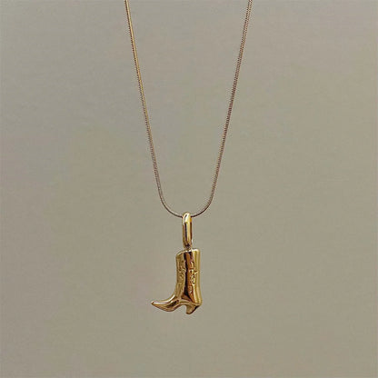Dainty Country Boot Necklace