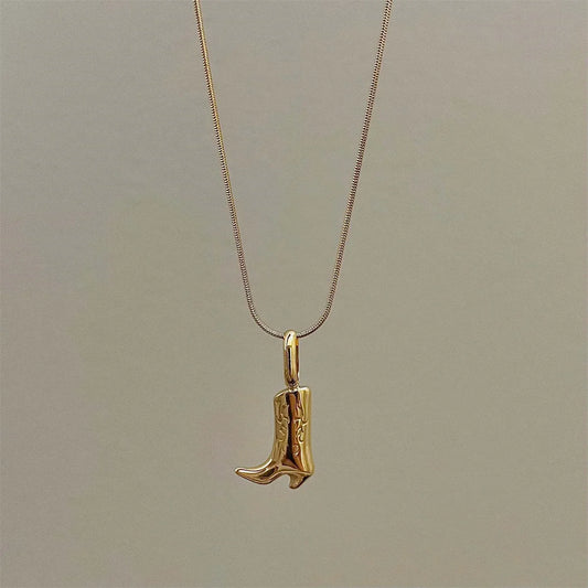 Dainty Country Boot Necklace