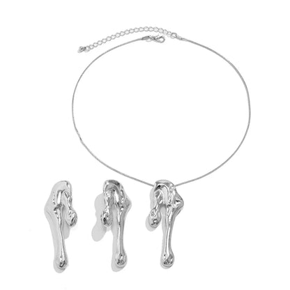 Melting Drops Necklace and Earring Set