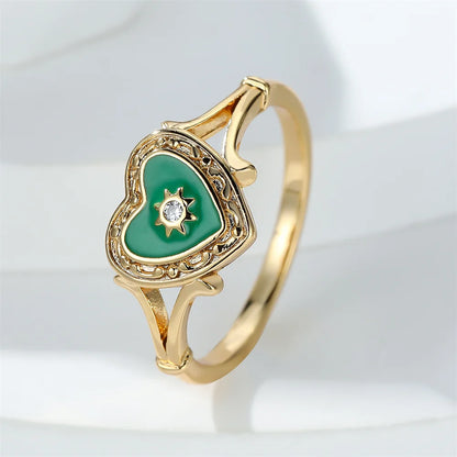 Antique Inspired Heart Ring