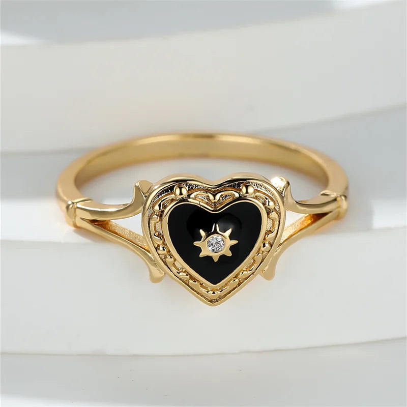 Antique Inspired Heart Ring