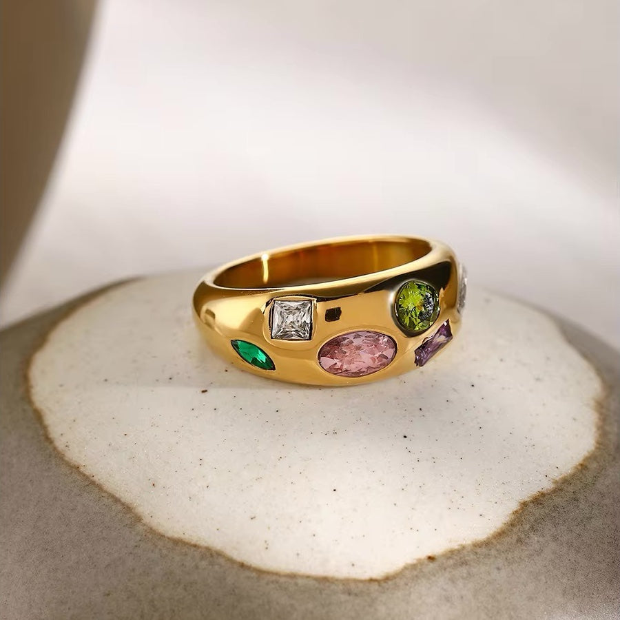 Chunky Gem Mine Ring