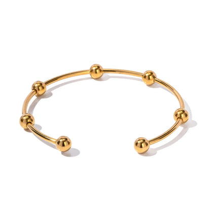 Classy Separated Sphere Bangle Bracelet