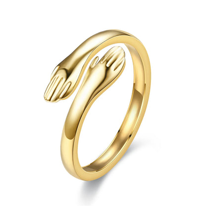 Love Warm Embrace Hug Ring