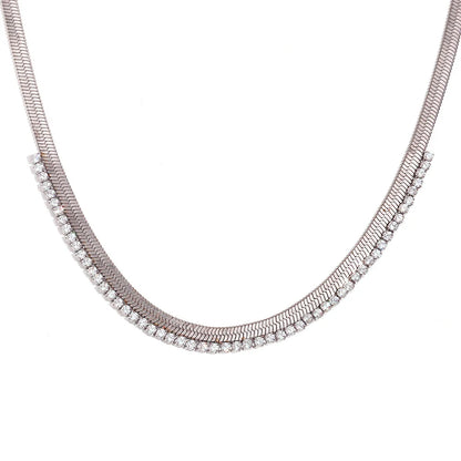 Herringbone Diamond Dazzle Necklace