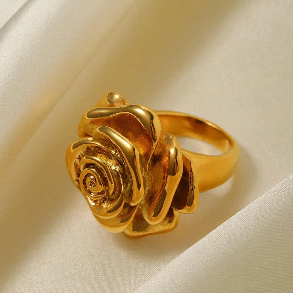 18k Rose Signet Ring