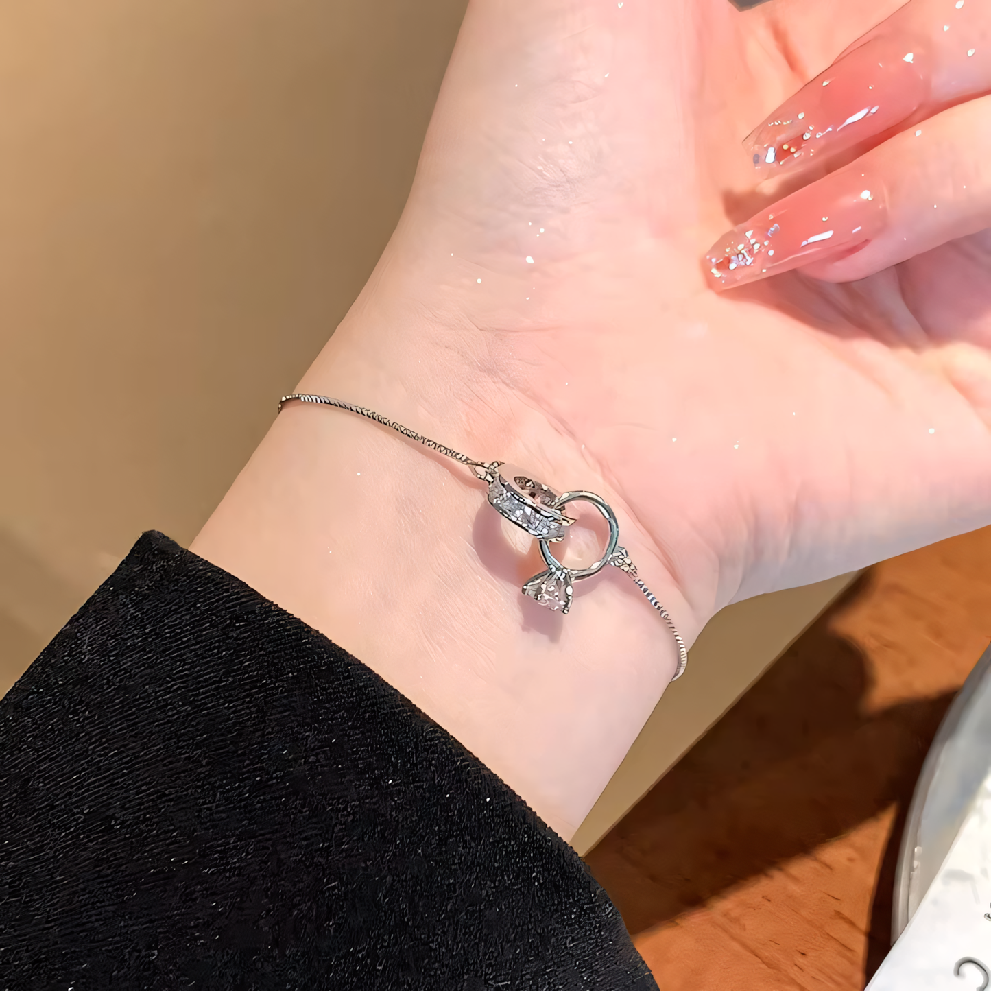 Dainty Forever Linked Diamond Bracelet