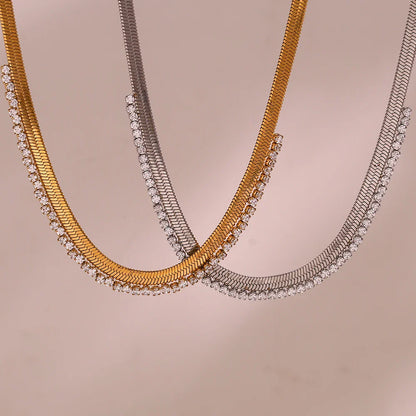 Herringbone Diamond Dazzle Necklace