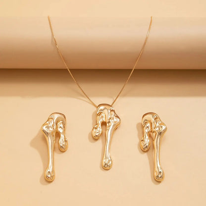Melting Drops Necklace and Earring Set