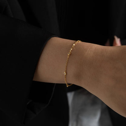 Leuchtendes Zirkonarmband