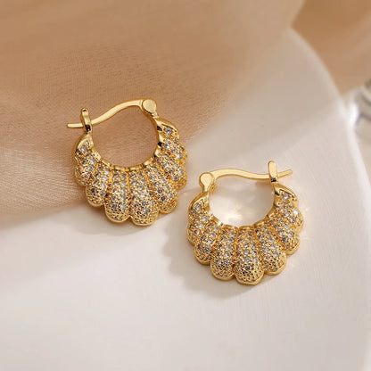 Dazzling Diamond Hoop Earrings
