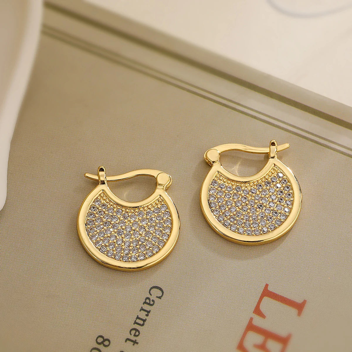 Dazzling Diamond Hoop Earrings