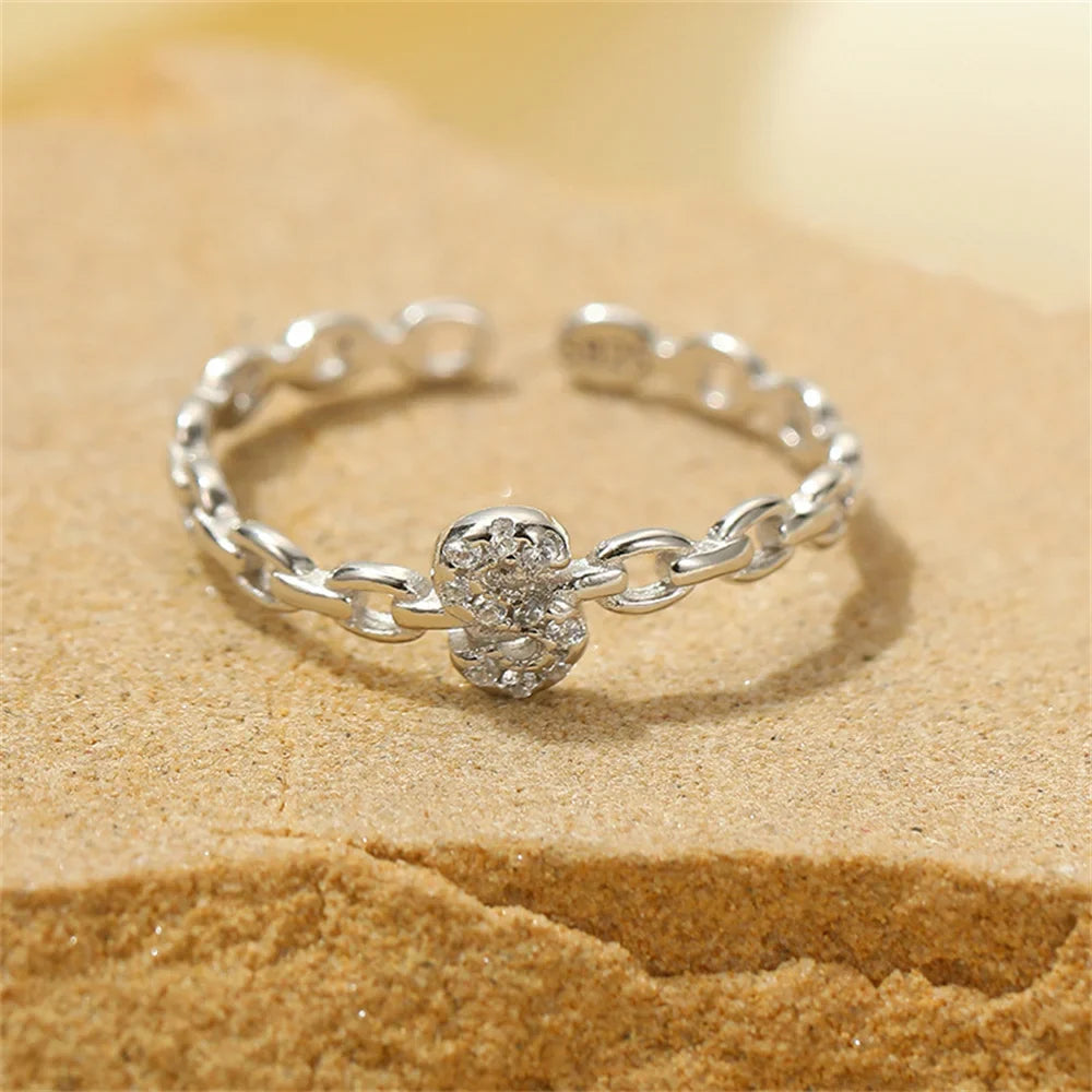 Dainty Diamond Letter Initial Ring