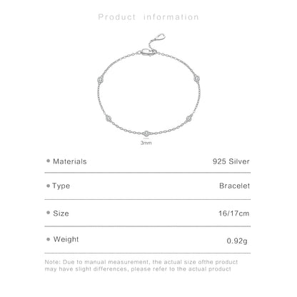 Leuchtendes Zirkonarmband