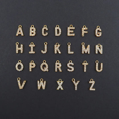 Dainty Beaded Heart Initial Necklace