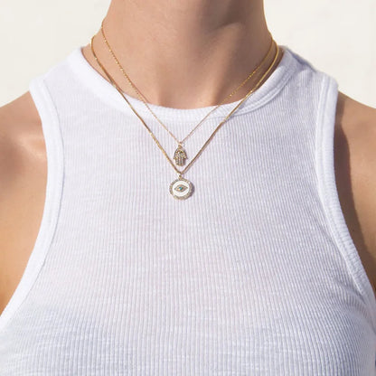 Hamsa Shine Necklace