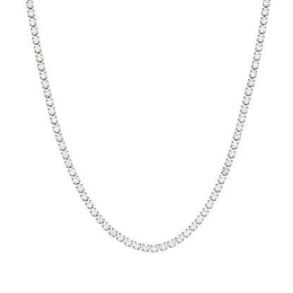 2mm Dainty Tennis Chain Bracelet and Necklace