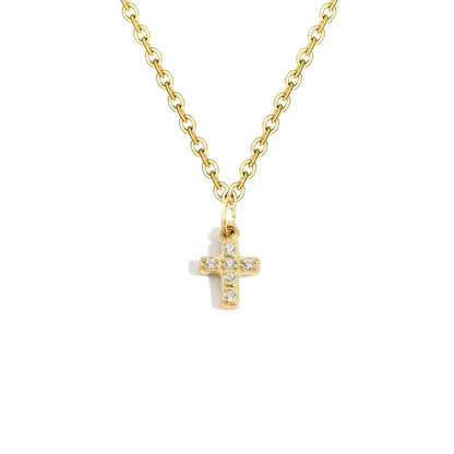 Dainty Zircon Letter Initial, Number, Symbol Chain Necklace