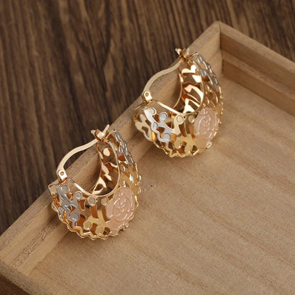 Intricate Open Floral Earrings