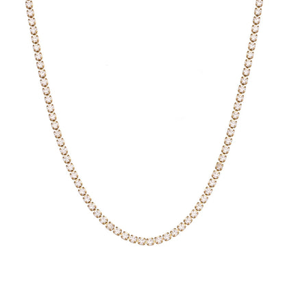 2mm Dainty Tennis Chain Bracelet and Necklace