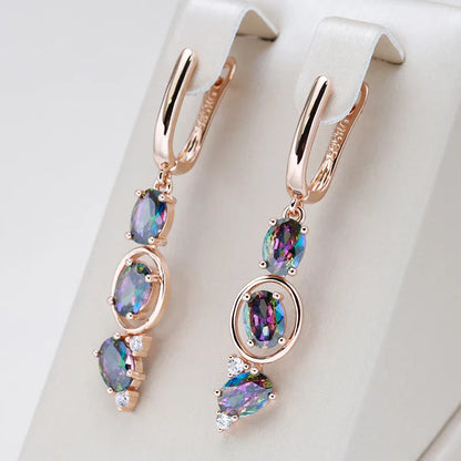 Sparkling Dangle Diamonds Earrings