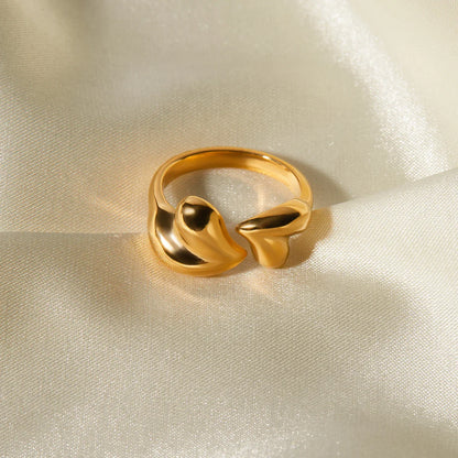 Elegant Adjustable Love Heart Ring
