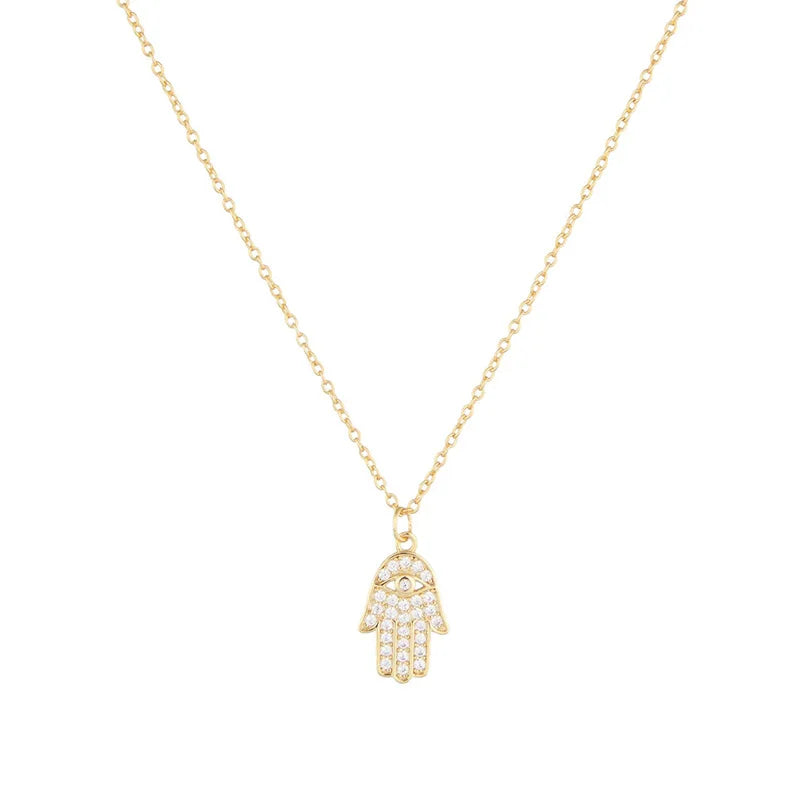 Hamsa Shine Necklace