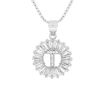 Circle Initial Necklace