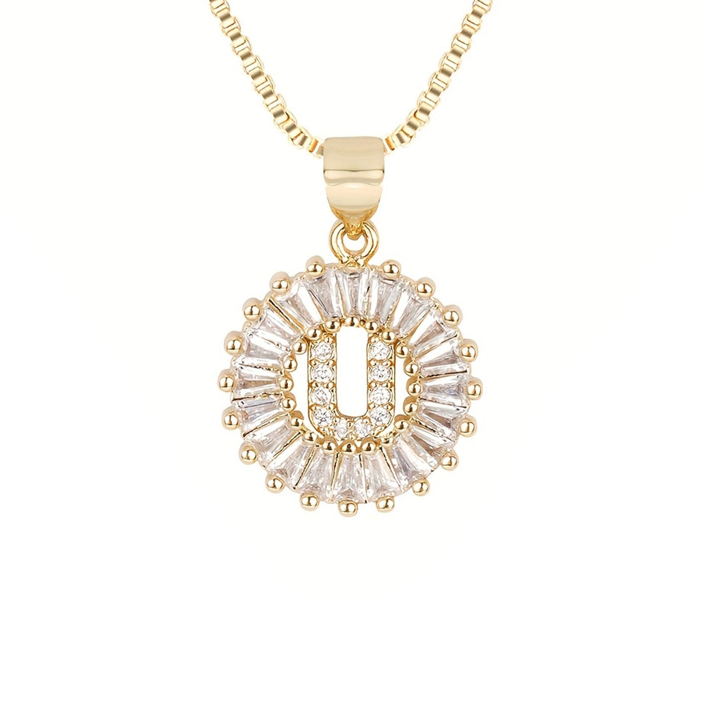 Circle Initial Necklace