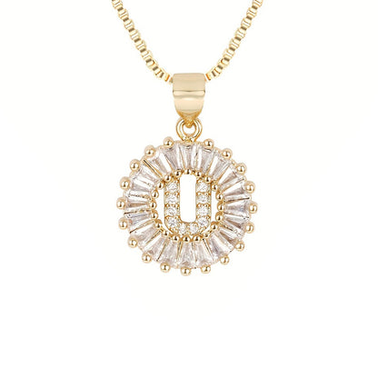 Circle Initial Necklace