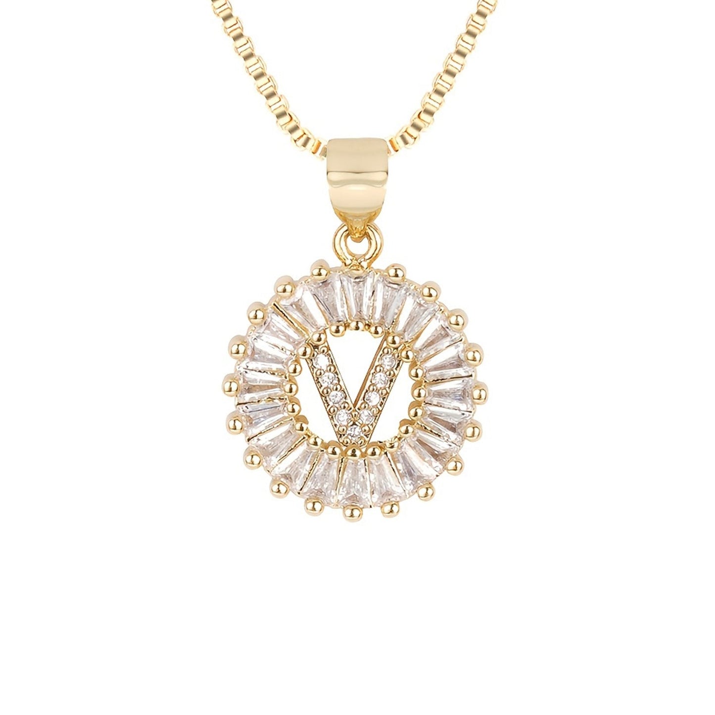 Circle Initial Necklace