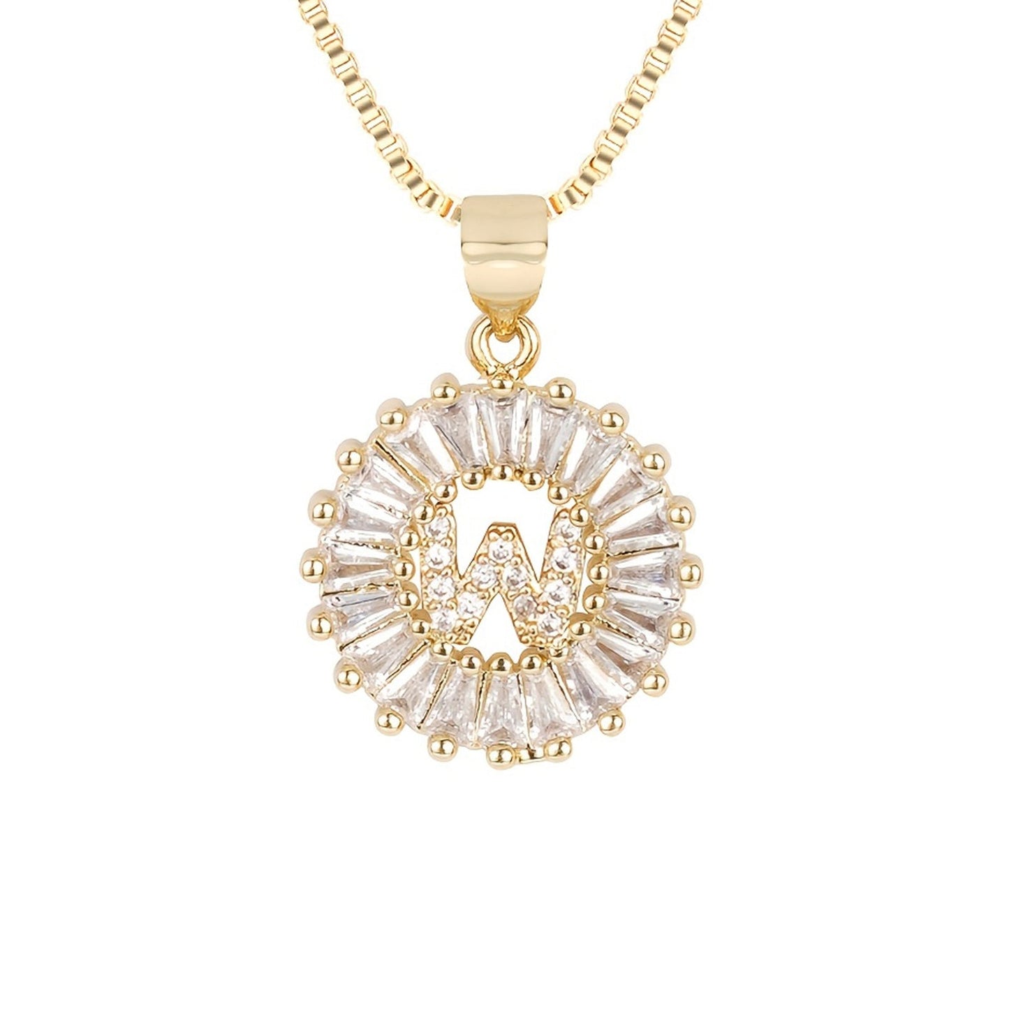 Circle Initial Necklace