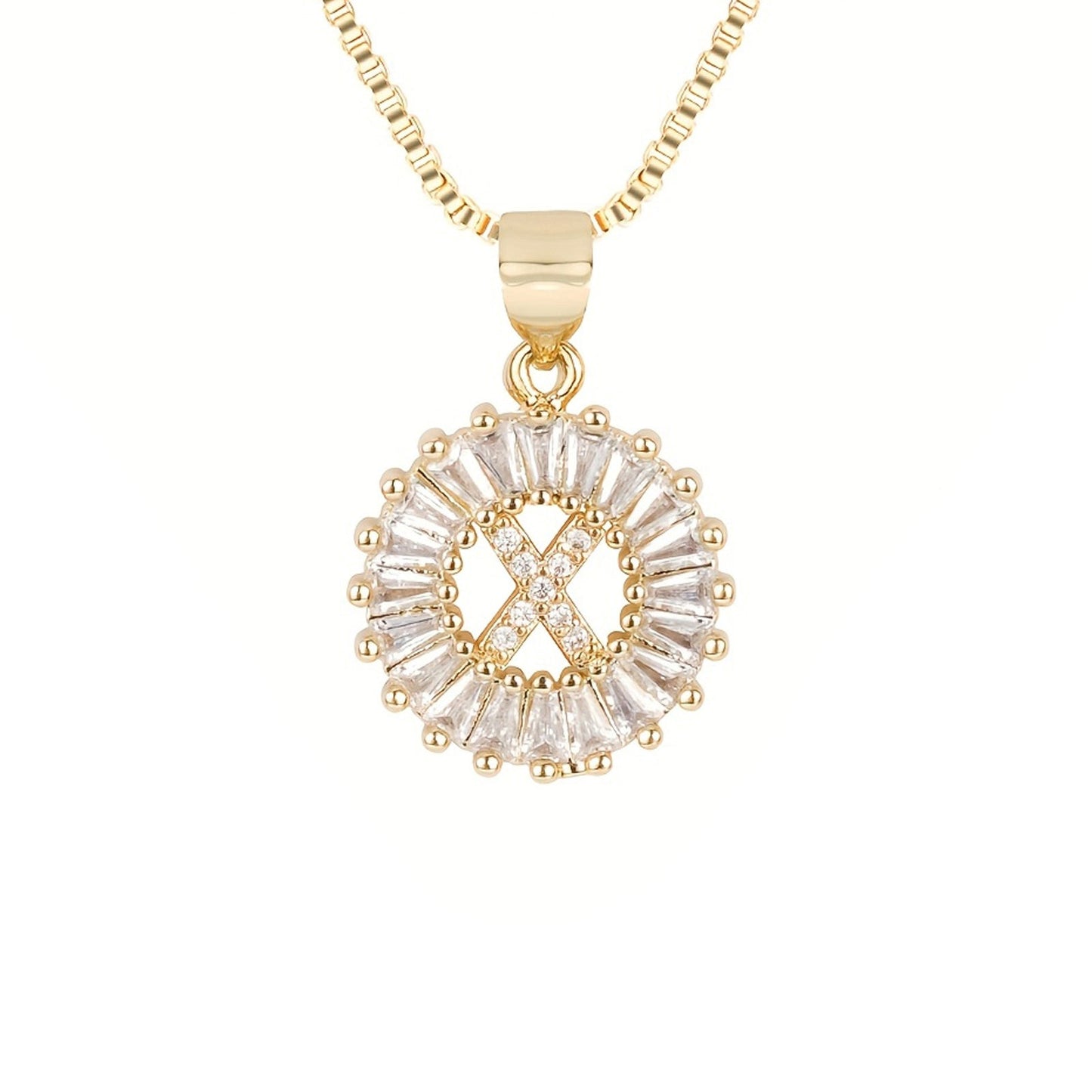 Circle Initial Necklace