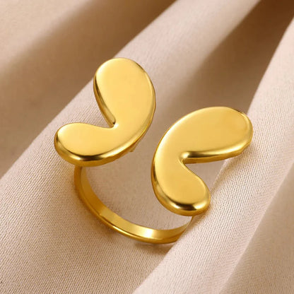 Adjustable Bubble Butterfly Wings Ring