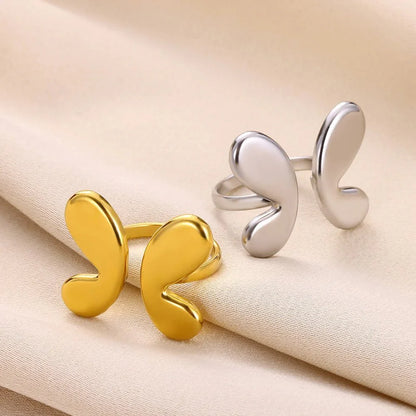 Adjustable Bubble Butterfly Wings Ring