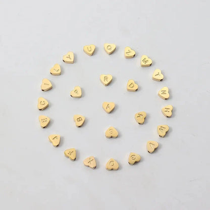 Adjustable Heart Letter Initial Bracelets