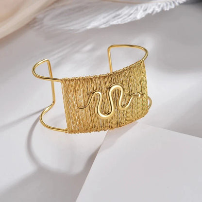 Bold Boho Wide Opening Cuff Bracelet