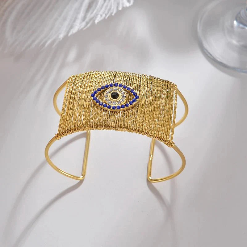 Bold Boho Wide Opening Cuff Bracelet