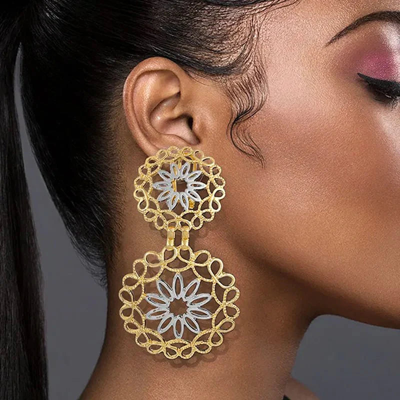 Bold Frequency Geometric Earrings