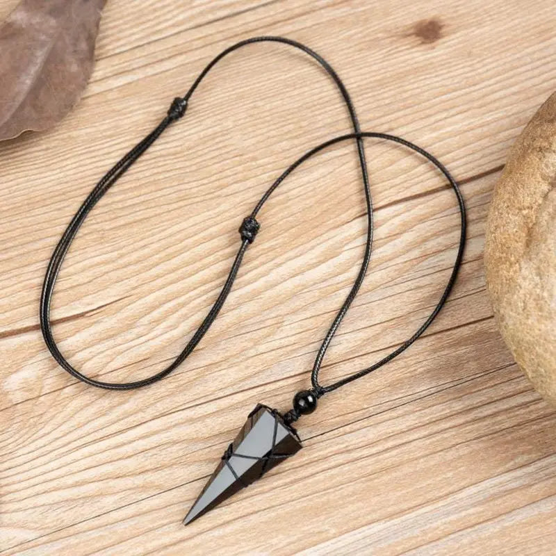Energetic Protection Obsidian Stone Necklace