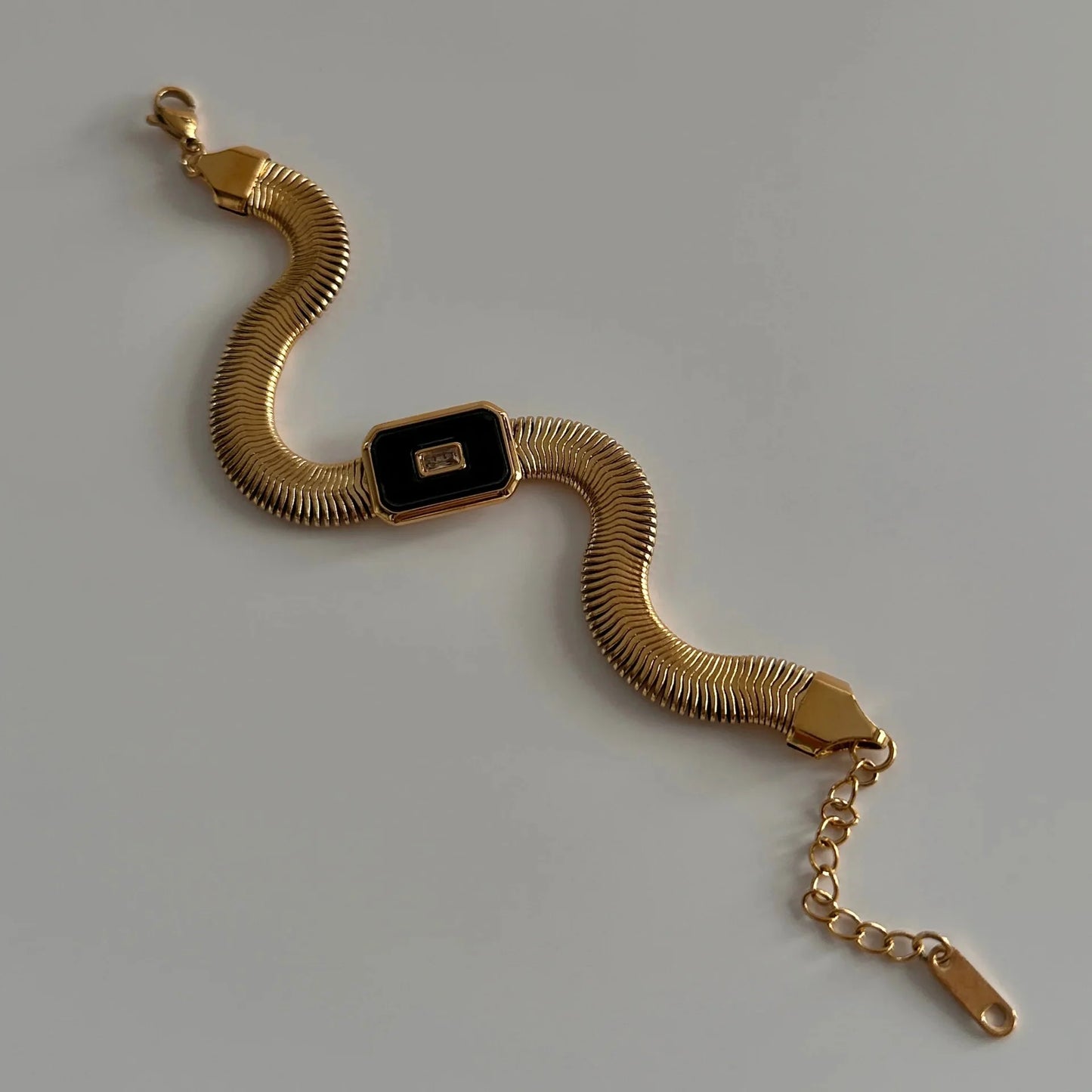 Chunky Chain & Herringbone Bracelets