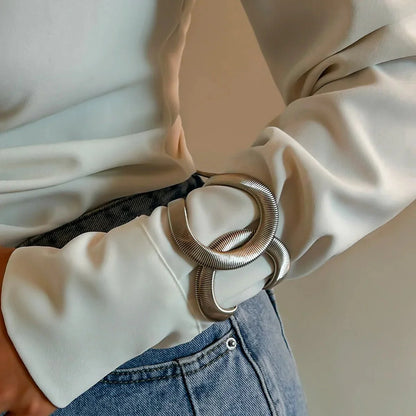 Chunky Spiral Cuff Bracelet