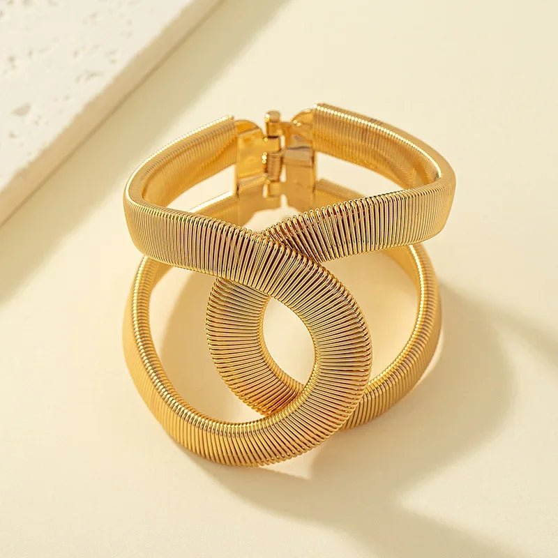 Chunky Spiral Cuff Bracelet