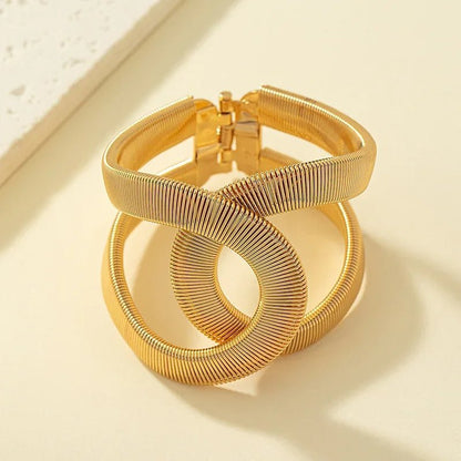 Chunky Spiral Cuff Bracelet