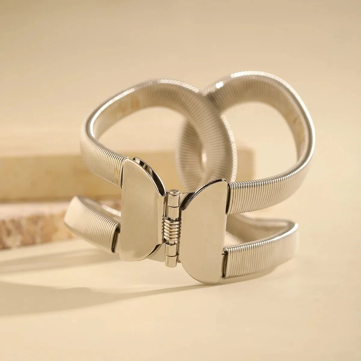 Chunky Spiral Cuff Bracelet