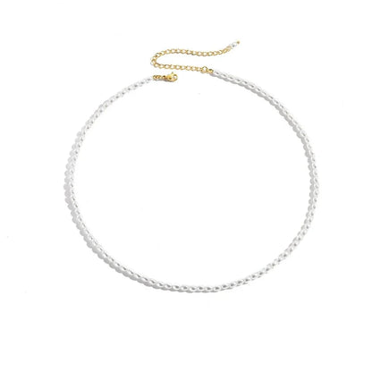 Classic Feminine 3mm Pearl Necklace