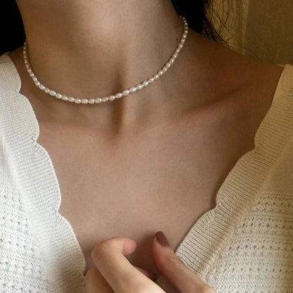 Classic Feminine 3mm Pearl Necklace