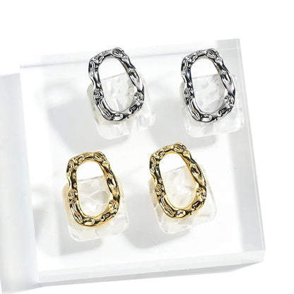 Classy Geometric Square Earrings