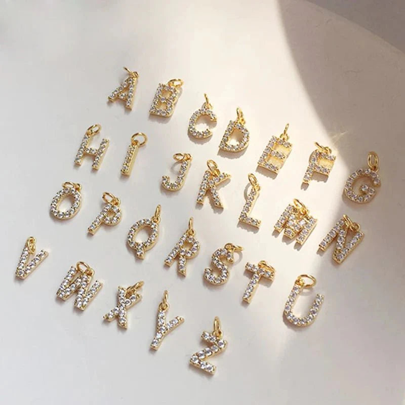 Classy Pearl Dainty Initial Letter Necklace