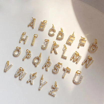 Classy Pearl Dainty Initial Letter Necklace